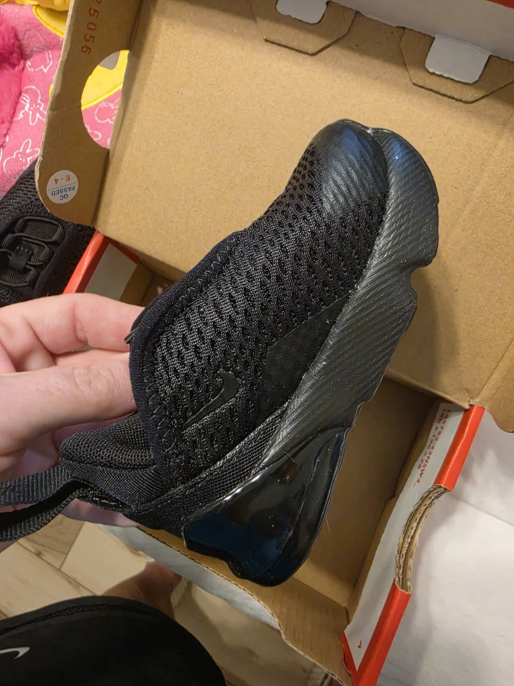 Nike Kids' All-Black Lightweight Athletic Shoes